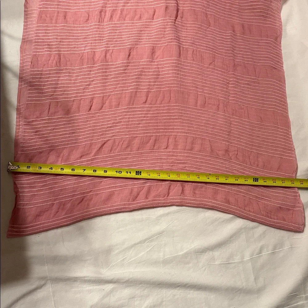 Simply Noelle Resortwear Blush Pink Striped Wrap Scarf/Sarong